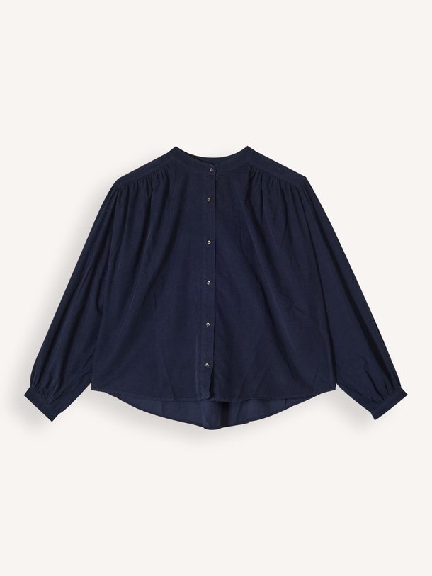 Ontdek de Giannita katoenmix ribcord blouse van Sacrécoeur in de kleur donkerblauw bij Orangebag. Op werkdagen voor 21:45 besteld, morgen in huis.