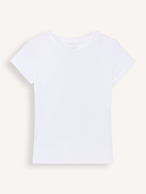 Ontdek de M007 Katoenen slub T-shirt van Majestic Filatures in de kleur wit bij Orangebag. Op werkdagen voor 21:45 besteld, morgen in huis.