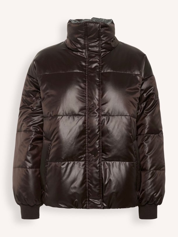 Ontdek de Glossy geweven gewatteerde reversible jas van My Essential Wardrobe in de kleur donkerbruin bij Orangebag. Op werkdagen voor 21:45 besteld, morgen in huis.