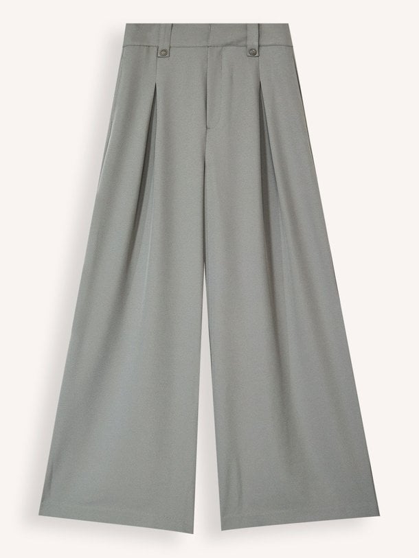 Ontdek de Disa geweven pantalon van My Essential Wardrobe in de kleur grijs bij Orangebag. Op werkdagen voor 21:45 besteld, morgen in huis.