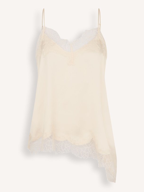 Ontdek de Lacia viscose top met kant van Second Female in de kleur crème bij Orangebag. Op werkdagen voor 21:45 besteld, morgen in huis.
