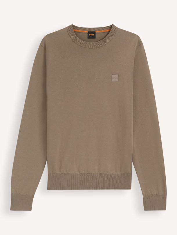Ontdek de Kanovano katoen/cashmeremix trui van Boss in de kleur groen/bruin bij Orangebag. Op werkdagen voor 21:45 besteld, morgen in huis.