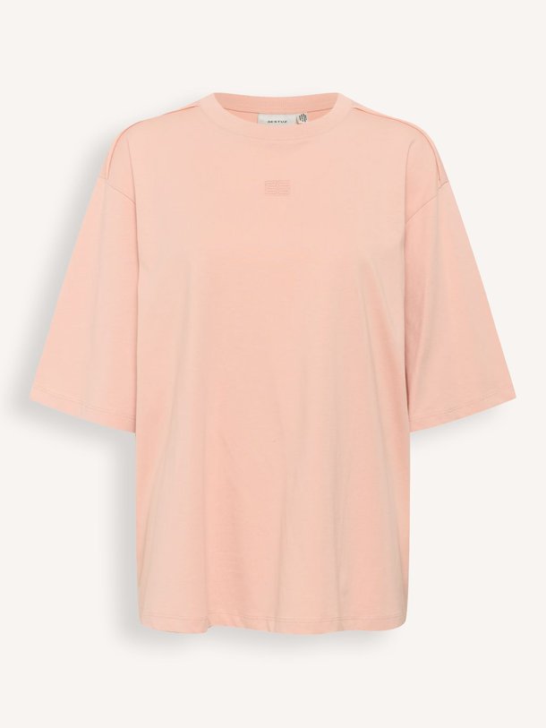 Ontdek de Anvi katoenen logo T-shirt van Gestuz in de kleur zalm bij Orangebag. Op werkdagen voor 21:45 besteld, morgen in huis.