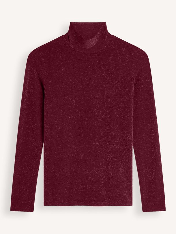 Ontdek de Viscosemix top met lurex van Summum in de kleur bordeauxrood bij Orangebag. Op werkdagen voor 21:45 besteld, morgen in huis.