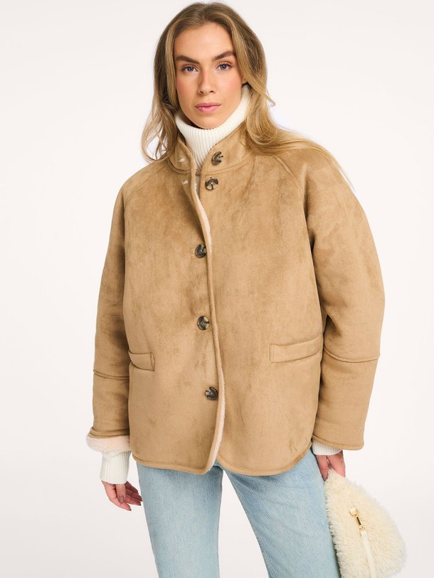 Ontdek de Geweven jack met teddy voering van Yaya in de kleur camel bij Orangebag. Op werkdagen voor 21:45 besteld, morgen in huis.