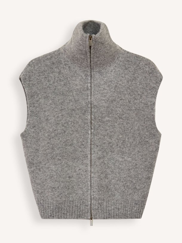 Ontdek de May merino wolmix vest van Knit-ted in de kleur grijs bij Orangebag. Op werkdagen voor 21:45 besteld, morgen in huis.