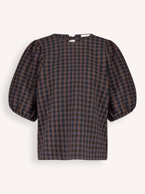 Ontdek de Jet katoenmix geruite top van By-Bar in de kleur bruin bij Orangebag. Op werkdagen voor 21:45 besteld, morgen in huis.