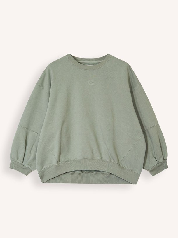 Ontdek de Trig katoenen sweater van Bellerose in de kleur grijsgroen bij Orangebag. Op werkdagen voor 21:45 besteld, morgen in huis.