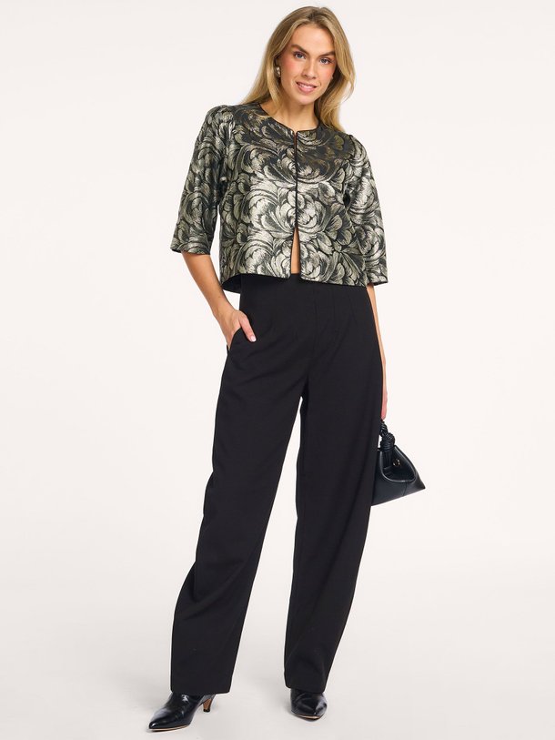 Ontdek de Trine geweven jasje met print van Lollys Laundry in de kleur zilverkleur bij Orangebag. Op werkdagen voor 21:45 besteld, morgen in huis.