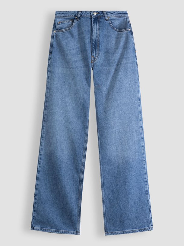 Ontdek de The Louis high waist wide leg jeans van My Essential Wardrobe in de kleur blauw bij Orangebag. Op werkdagen voor 21:45 besteld, morgen in huis.