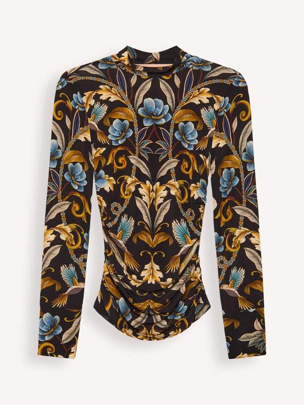 Ontdek de Viscosemix top met dessin van Farm Rio in de kleur zwart bij Orangebag. Op werkdagen voor 21:45 besteld, morgen in huis.