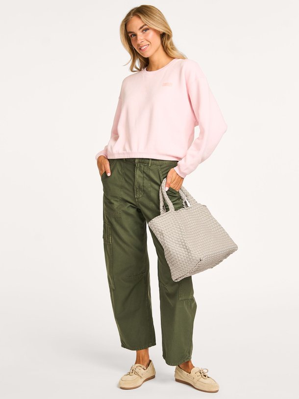 Ontdek de Izubird katoenmix logo sweater van American Vintage in de kleur lichtroze bij Orangebag. Op werkdagen voor 21:45 besteld, morgen in huis.