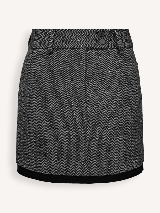 Ontdek de Wolmix rok met pailletten van Haute L'Amitié in de kleur zwart bij Orangebag. Op werkdagen voor 21:45 besteld, morgen in huis.