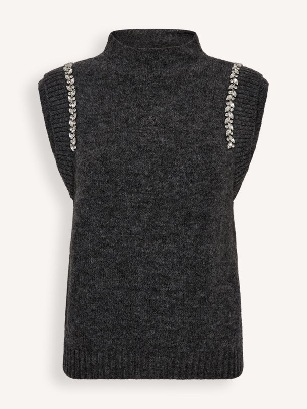 Ontdek de Ibra wolmix spencer met strass van Copenhagen Muse in de kleur donkergrijs bij Orangebag. Op werkdagen voor 21:45 besteld, morgen in huis.