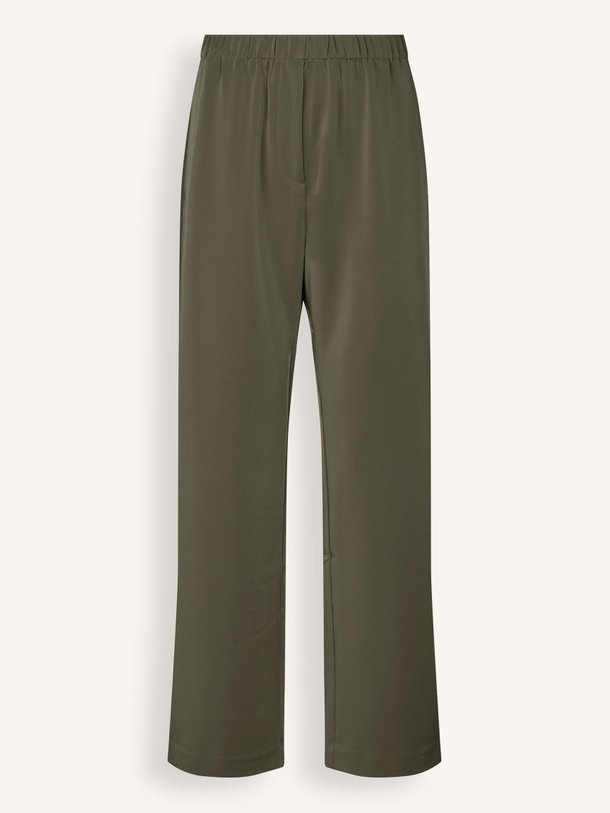 Ontdek de Hoys geweven wide leg broek van Samsoe Samsoe in de kleur donkergroen bij Orangebag. Op werkdagen voor 21:45 besteld, morgen in huis.