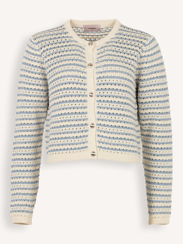 Ontdek de Kyera viscose/katoenmix vest met lurex van Freebird in de kleur ijsblauw bij Orangebag. Op werkdagen voor 21:45 besteld, morgen in huis.