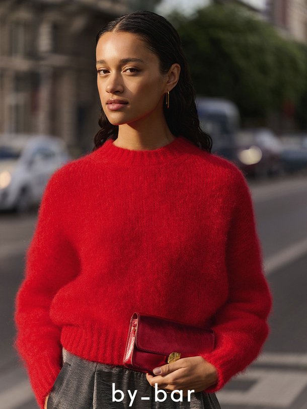 Ontdek de Sonny mohairmix trui van By-Bar in de kleur rood bij Orangebag. Op werkdagen voor 21:45 besteld, morgen in huis.