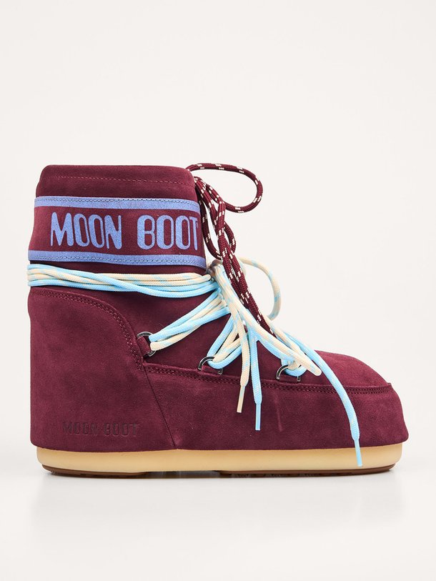 Ontdek de Lage gewatteerde suède snowboots van Moon Boot in de kleur bordeauxrood bij Orangebag. Op werkdagen voor 21:45 besteld, morgen in huis.