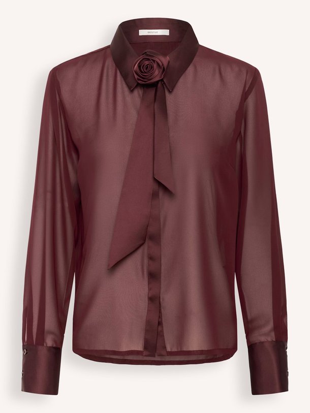 Ontdek de Lynne geweven blouse van Gestuz in de kleur bordeauxrood bij Orangebag. Op werkdagen voor 21:45 besteld, morgen in huis.