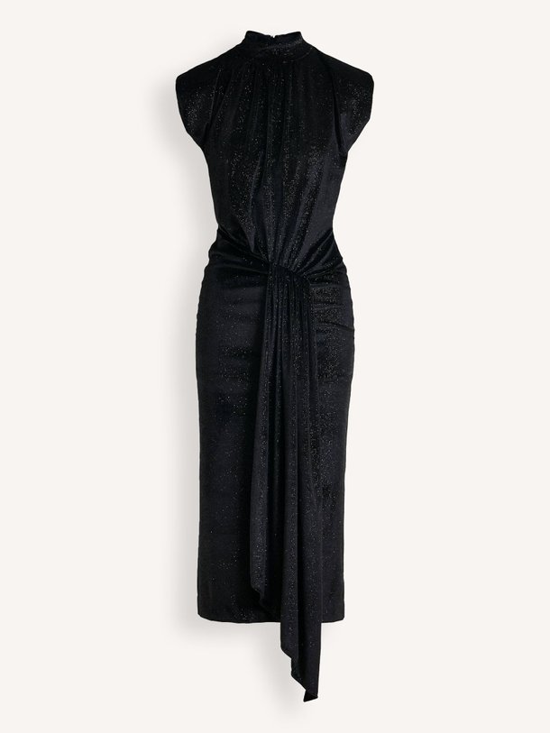 Ontdek de Inche jersey velourse jurk met lurex van Essentiel Antwerp in de kleur zwart bij Orangebag. Op werkdagen voor 21:45 besteld, morgen in huis.