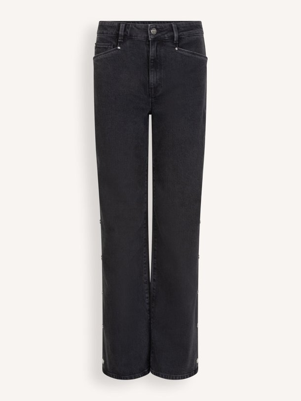 Ontdek de Belvina mid waist loose fit jeans van Dante 6 in de kleur zwart bij Orangebag. Op werkdagen voor 21:45 besteld, morgen in huis.