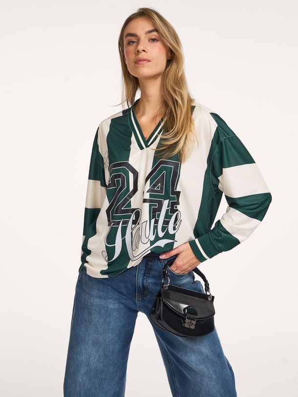 Ontdek de Geweven top met print van Haute L'Amitié in de kleur groen bij Orangebag. Op werkdagen voor 21:45 besteld, morgen in huis.