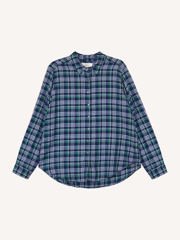 Ontdek de Scout katoenmix blouse met geruit dessin van Xirena in de kleur blauw bij Orangebag. Op werkdagen voor 21:45 besteld, morgen in huis.