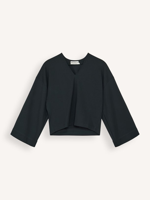Ontdek de Gerda viscosemix top van Nathalie Vleeschouwer in de kleur donkergroen bij Orangebag. Op werkdagen voor 21:45 besteld, morgen in huis.