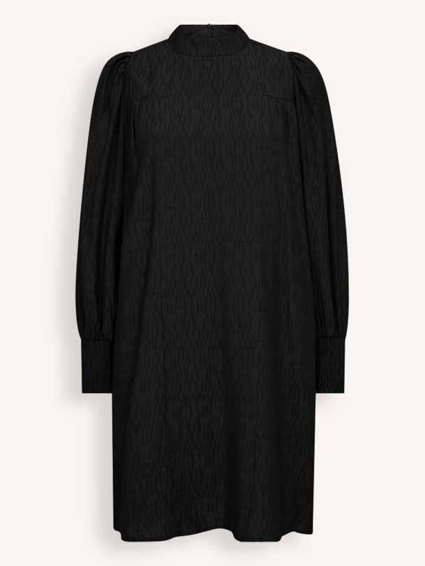 Ontdek de Nara viscosemix jurk met dessin van Co'Couture in de kleur zwart bij Orangebag. Op werkdagen voor 21:45 besteld, morgen in huis.