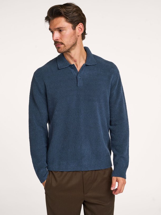 Ontdek de Sanino organic cotton mix polo trui van Samsoe Samsoe in de kleur donkerblauw bij Orangebag. Op werkdagen voor 21:45 besteld, morgen in huis.