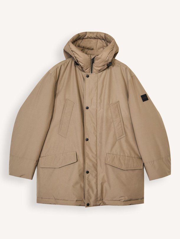 Ontdek de Osiass geweven gewatteerde parka van Boss in de kleur taupe bij Orangebag. Op werkdagen voor 21:45 besteld, morgen in huis.