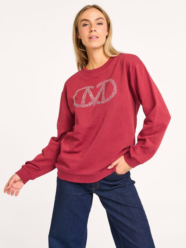 Ontdek de Elva katoenen sweater van Copenhagen Muse in de kleur bordeauxrood bij Orangebag. Op werkdagen voor 21:45 besteld, morgen in huis.