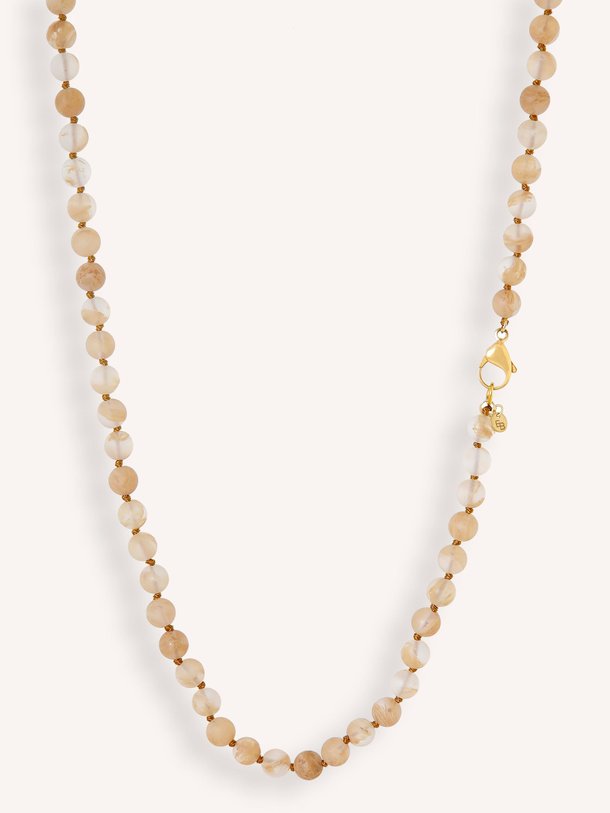 Ontdek de Vergulde halsketting met kralen van Ellen Beekmans in de kleur beige bij Orangebag. Op werkdagen voor 21:45 besteld, morgen in huis.