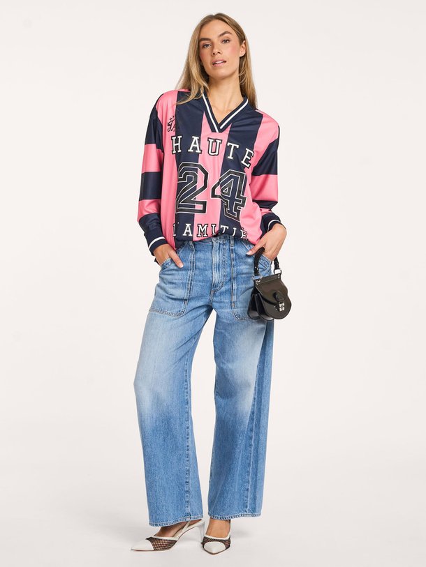 Ontdek de Geweven top met print van Haute L'Amitié in de kleur roze bij Orangebag. Op werkdagen voor 21:45 besteld, morgen in huis.