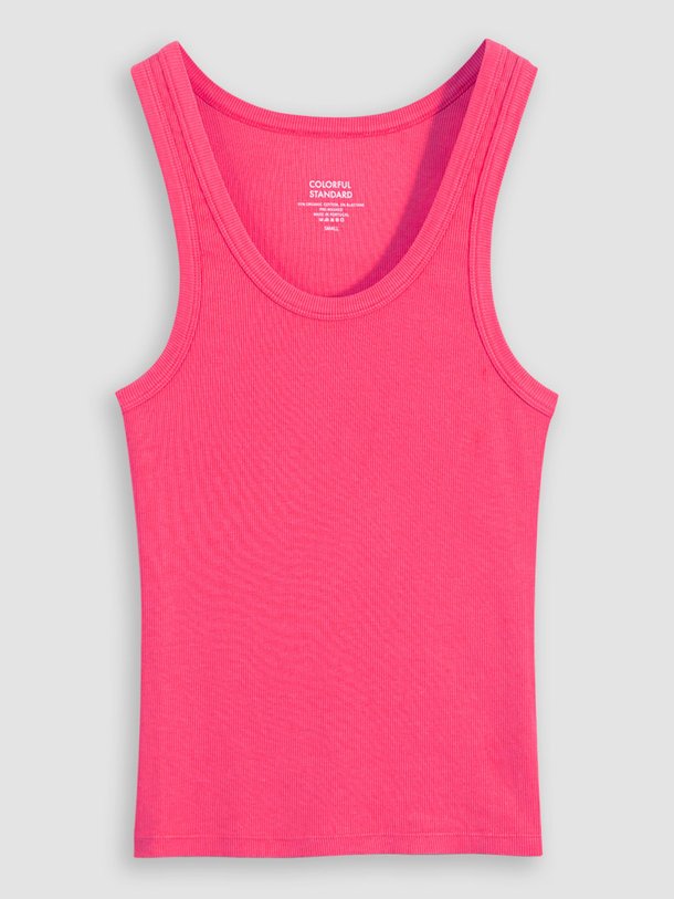 Ontdek de Organic cotton rib top van Colorful Standard in de kleur roze bij Orangebag. Op werkdagen voor 21:45 besteld, morgen in huis.