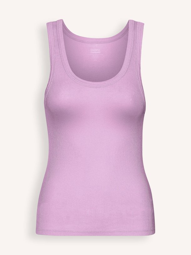 Ontdek de Organic cottonmix rib tanktop van Colorful Standard in de kleur lila bij Orangebag. Op werkdagen voor 21:45 besteld, morgen in huis.
