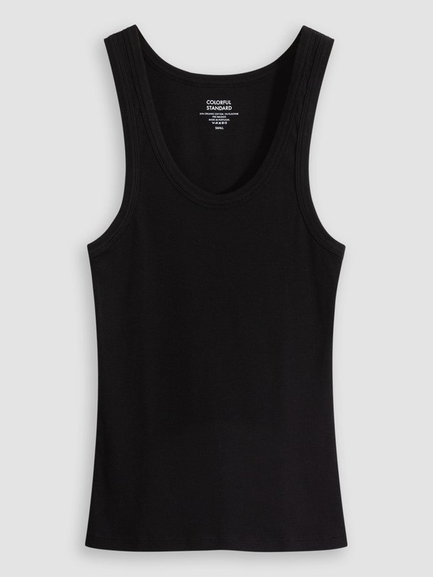 Ontdek de Organic cotton rib tanktop van Colorful Standard in de kleur zwart bij Orangebag. Op werkdagen voor 21:45 besteld, morgen in huis.