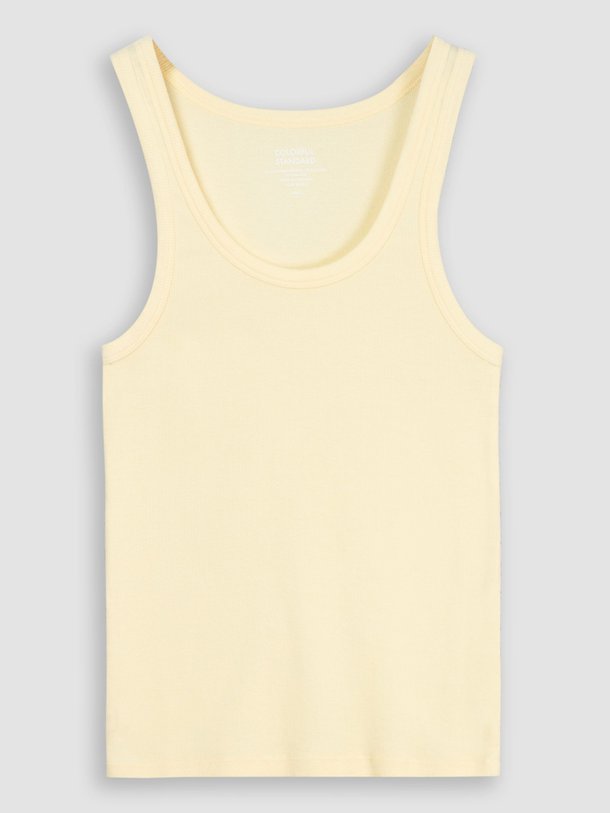 Ontdek de Organic cotton rib tanktop van Colorful Standard in de kleur lichtgeel bij Orangebag. Op werkdagen voor 21:45 besteld, morgen in huis.