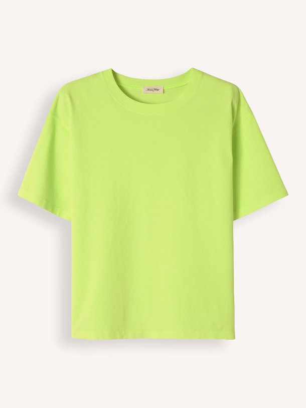Ontdek de Fizvalley katoenen neon T-shirt van American Vintage in de kleur limegroen bij Orangebag. Op werkdagen voor 21:45 besteld, morgen in huis.