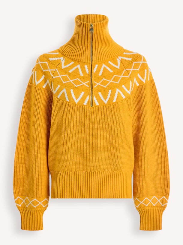 Ontdek de Sigrid viscosemix trui met dessin van Varley in de kleur geel bij Orangebag. Op werkdagen voor 21:45 besteld, morgen in huis.