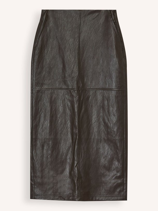 Ontdek de Gitt leatherlook rok van Co'Couture in de kleur donkerbruin bij Orangebag. Op werkdagen voor 21:45 besteld, morgen in huis.