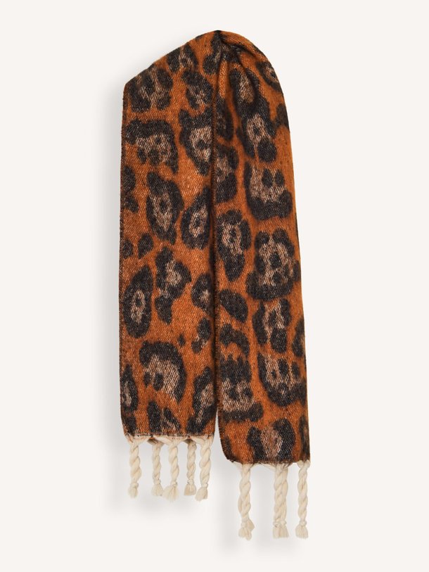 Ontdek de Expreso gebreide sjaal met dessin van La Fee Maraboutee in de kleur oranje bij Orangebag. Op werkdagen voor 21:45 besteld, morgen in huis.