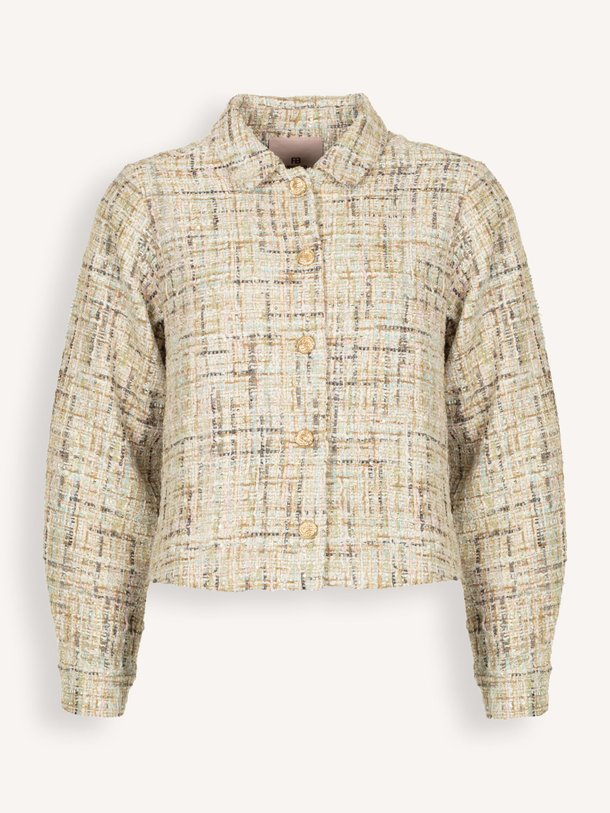 Ontdek de Loeki katoenmix tweed jasje van Freebird in de kleur zand bij Orangebag. Op werkdagen voor 21:45 besteld, morgen in huis.