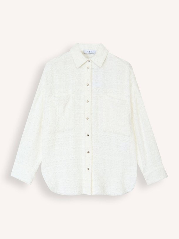 Ontdek de Sarry katoenmix blouse met lurex van Iro in de kleur wit bij Orangebag. Op werkdagen voor 21:45 besteld, morgen in huis.