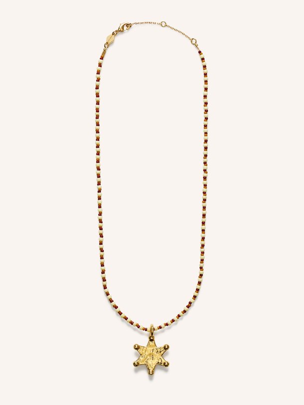 Ontdek de Lucky Star vergulde halsketting met kralen van Anni Lu in de kleur lichtbruin bij Orangebag. Op werkdagen voor 21:45 besteld, morgen in huis.
