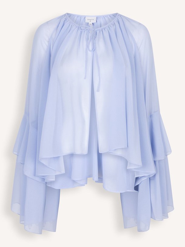 Ontdek de Baltimore geweven chiffon top van Dante 6 in de kleur lichtblauw bij Orangebag. Op werkdagen voor 21:45 besteld, morgen in huis.