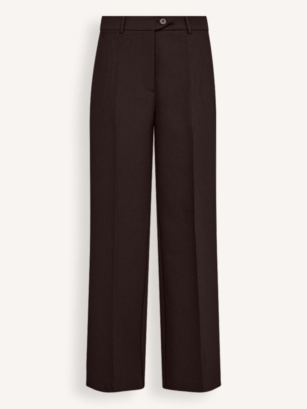 Ontdek de Vola viscosemix broek van Co'Couture in de kleur donkerbruin bij Orangebag. Op werkdagen voor 21:45 besteld, morgen in huis.