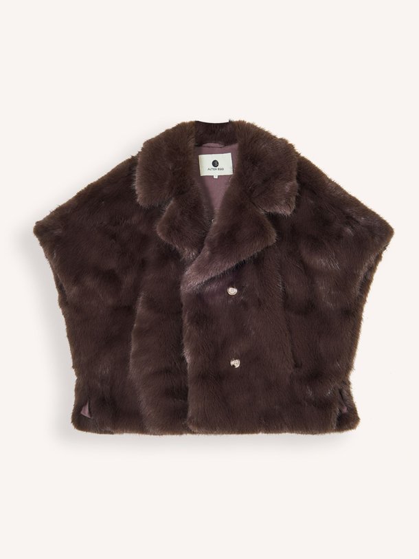 Ontdek de Elin geweven fake fur mantel van Alter Ego in de kleur donkerbruin bij Orangebag. Op werkdagen voor 21:45 besteld, morgen in huis.