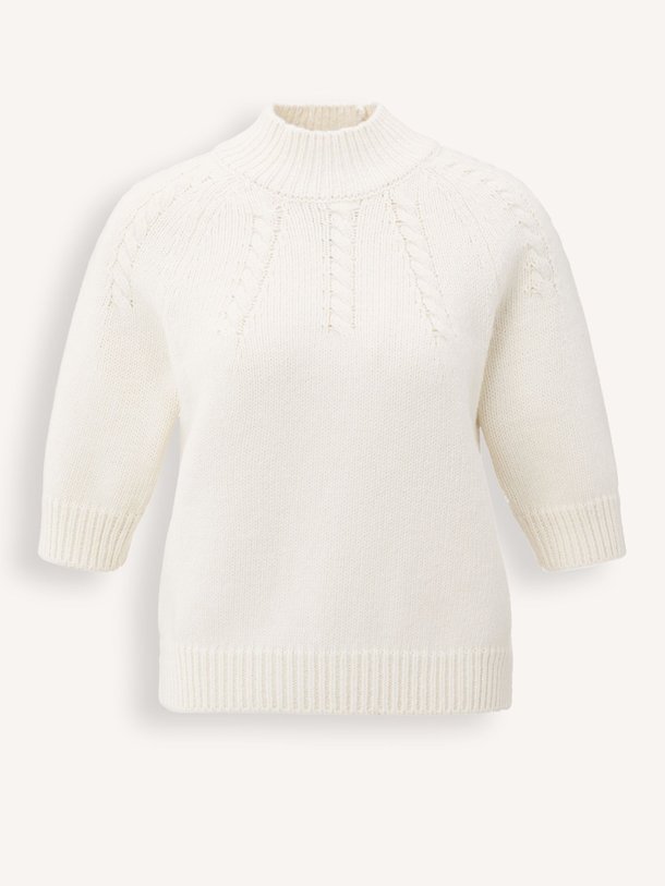 Ontdek de Katoenmix trui van Yaya in de kleur off-white bij Orangebag. Op werkdagen voor 21:45 besteld, morgen in huis.