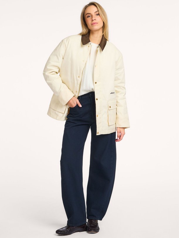 Ontdek de Subway katoenen logo jack van Mercer Amsterdam in de kleur crème bij Orangebag. Op werkdagen voor 21:45 besteld, morgen in huis.